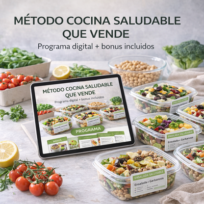 COCINA SALUDABLE QUE VENDE - El Método de Producción Organizada para crear un negocio rentable